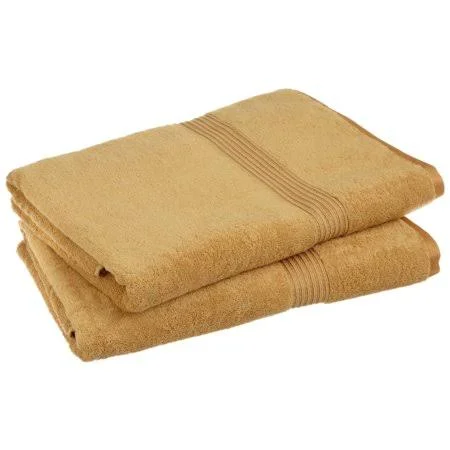 Egyptian Cotton 600 gsm - 2-Piece Bath Sheet Set Gold, Size: Medium