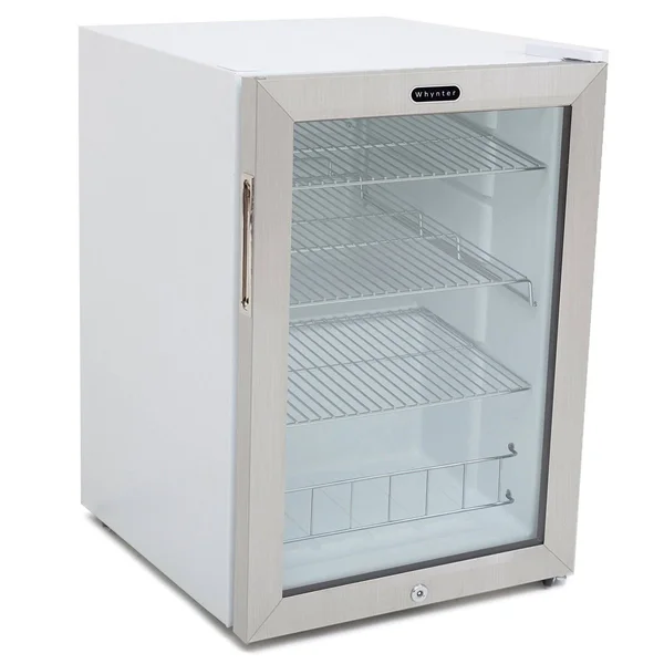 Whynter BR-091WS 90-Can Beverage Refrigerator with Lock, White
