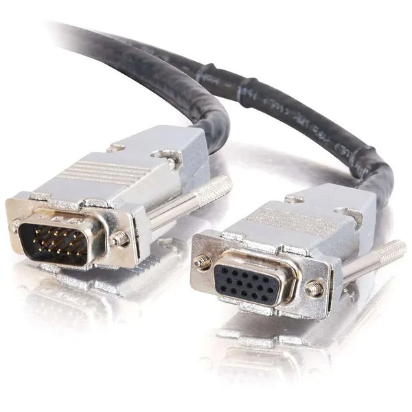 C2G 50ft Plenum-Rated HD15 UXGA M-F Monitor-Projector Extension Cable