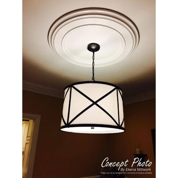 20x22OD x 3 5/8x22ID x 1x22P Jackson Ceiling Medallion (Fits Canopies Up to 5 1/8x22), Hand-Painted Antique Copper