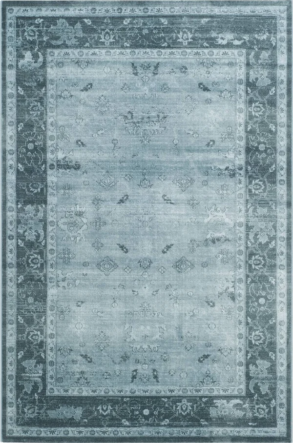 Safavieh Vintage Light Blue/Dark Blue 8 ft. x 11 ft. Area Rug