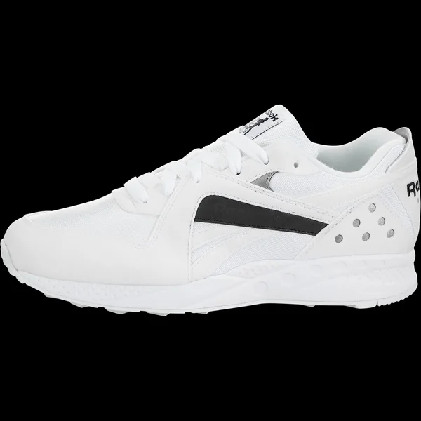 Reebok Mens Pyro Running Fitness Sneakers, White/Black, 13