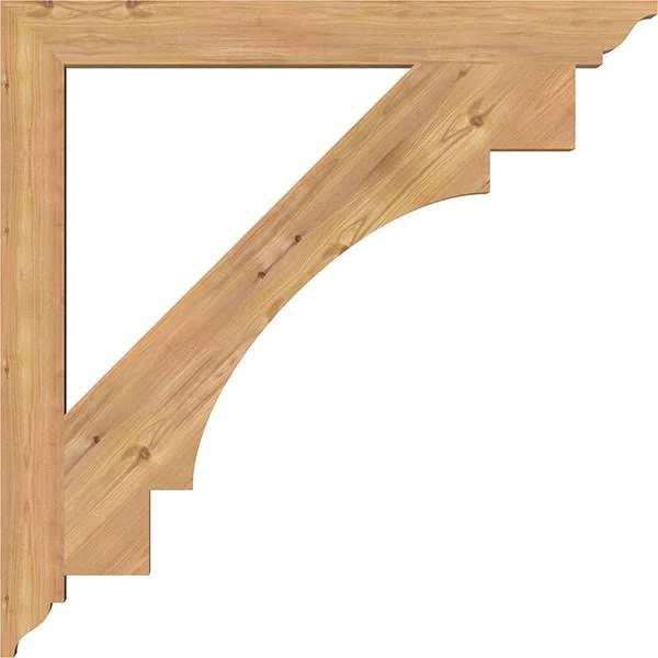 3 1/2x22W x 36x22D x 36x22H Merced Traditional Smooth BRACKET - Western Red Cedar