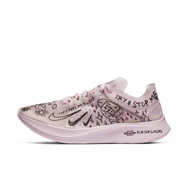 Mens Nike Zoom Fly SP Running Shoes White/Pink Size 8.5