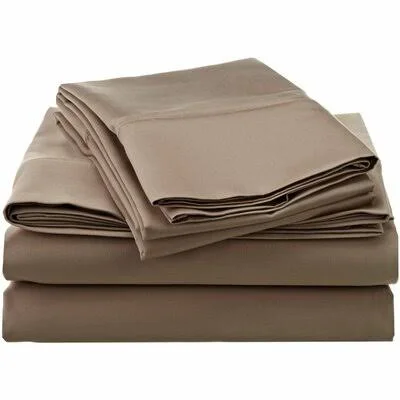 1200 Thread Count 100% Cotton Sheet Set Size: Full - Color: Taupe