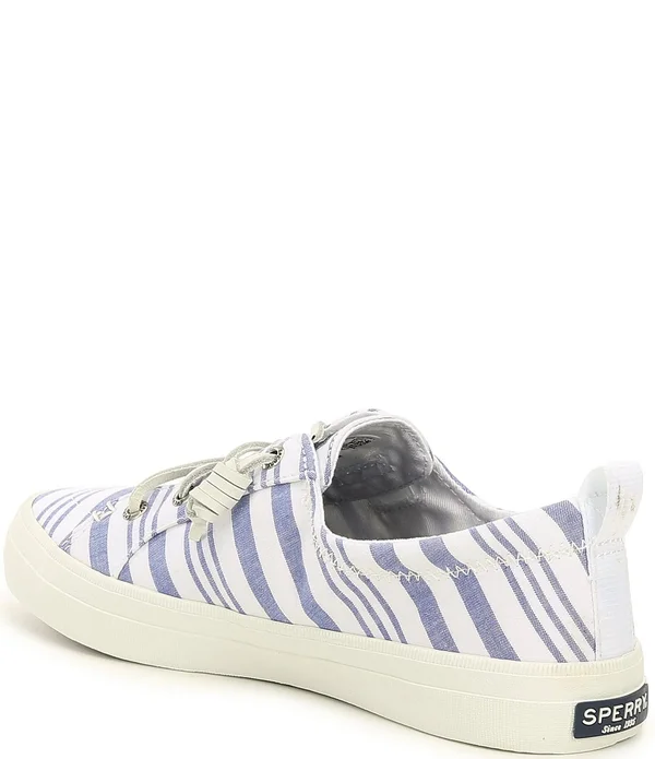 Sperry Women's Crest Vibe Beach Stripe Sneaker - Blue