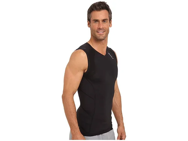 2XU Compression Sleeveless Top Black/Black - L - Men's