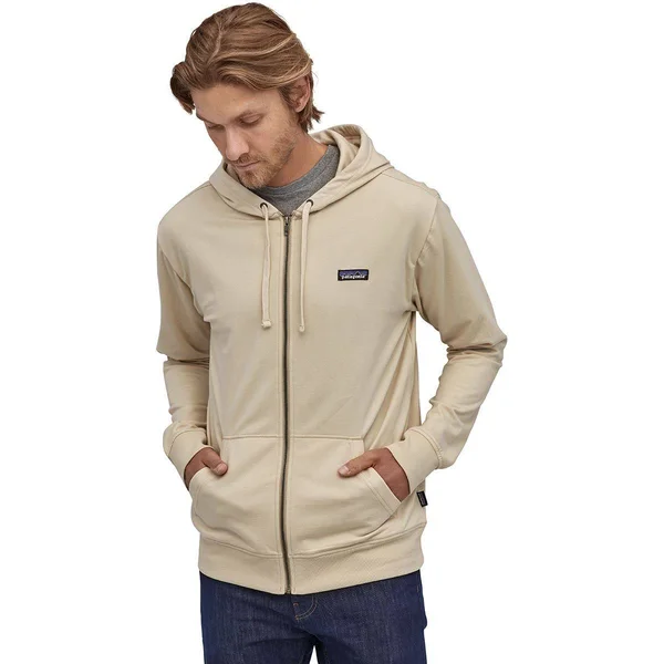 Patagonia Men's P-6 Label Lightweight Full-Zip Hoody, Pumice, M