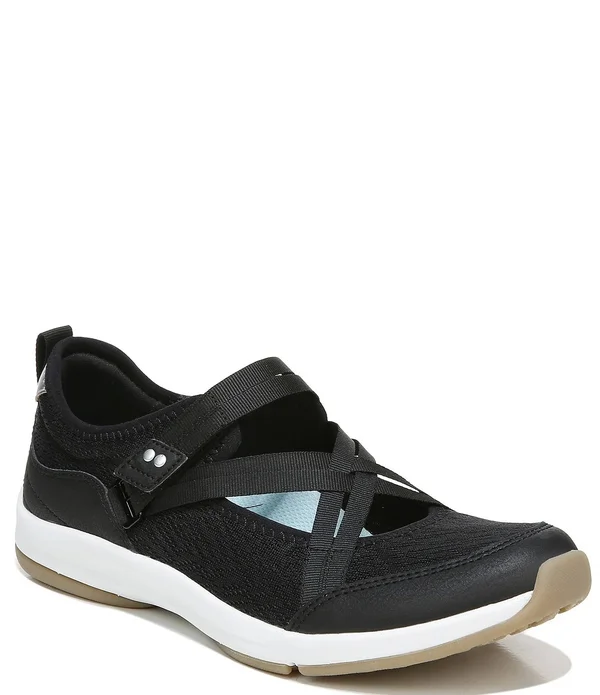 Ryka Adjustable Mesh Mary Jane Sneakers Katana - Size 12 Medium, Black