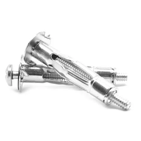 3/16 inchl x 2 1/2 inch Hollow Wall Anchor Combo (Phillips/Slotted) Pan Head Short Low Carbon Steel Zinc Plated Pk 100, Men's