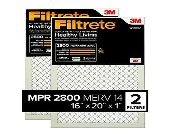 Filtrete 16x20x1 MPR 2800 - Ultrafine Particle Reduction AC Furnace Air Filter, 2