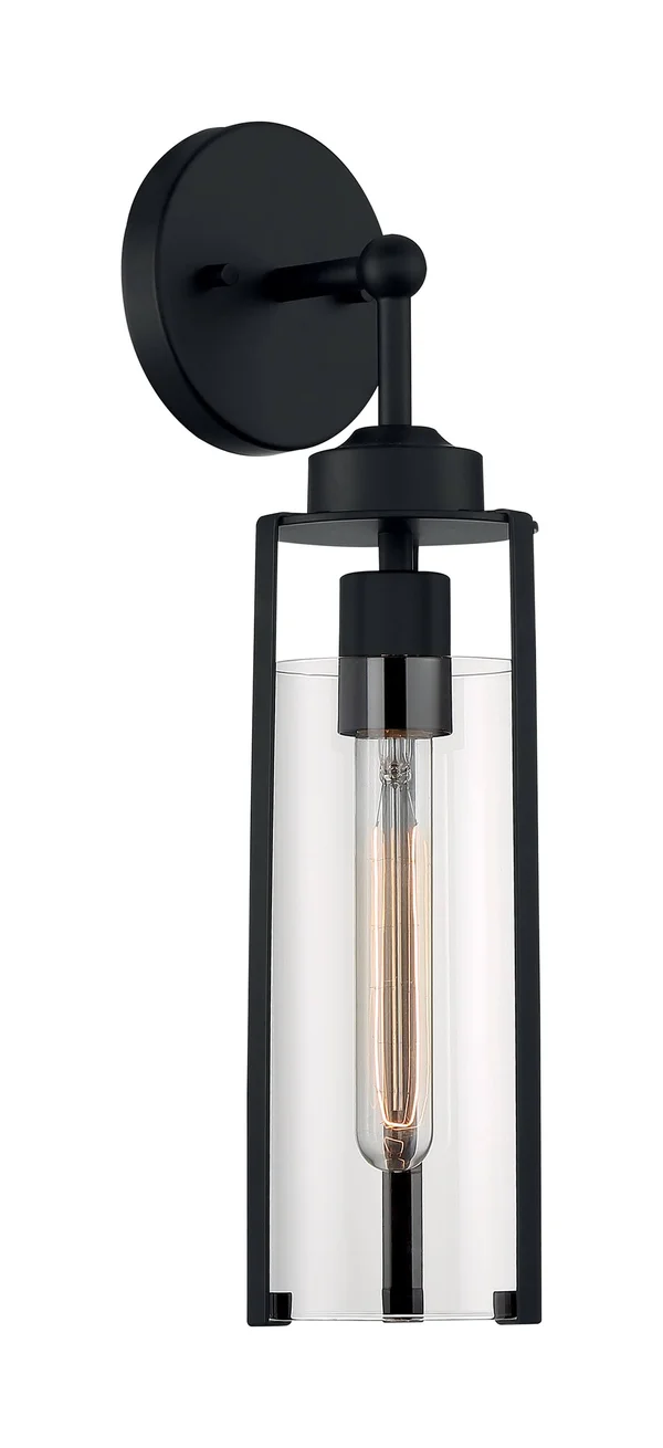 Nuvo Lighting-60-7161-Marina - 1 Light Wall Sconce Matte Black Finish