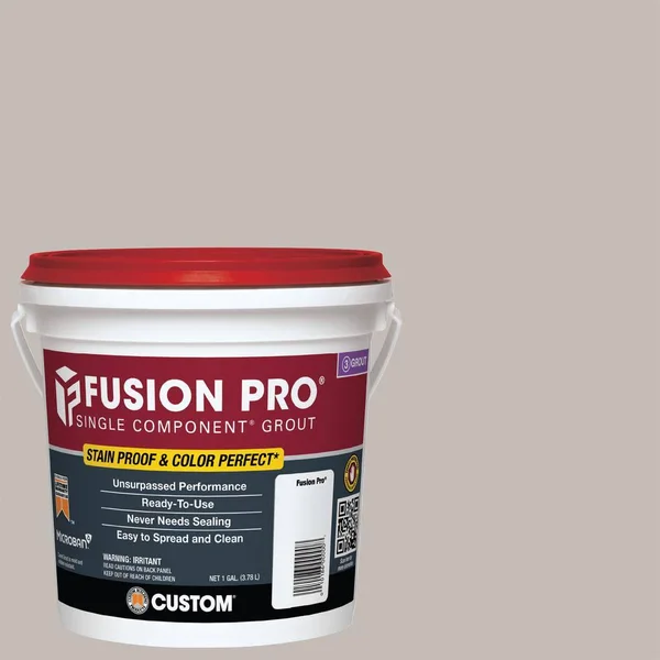 Custom Building Products Fusion Pro #643 Warm Gray 1 gal. Single Component Grout