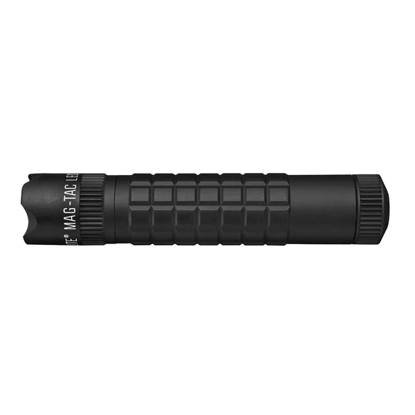 Maglite Mag-Tac LED 2-Cell CR123 Flashlight - Crowned-Bezel, Matte Bla