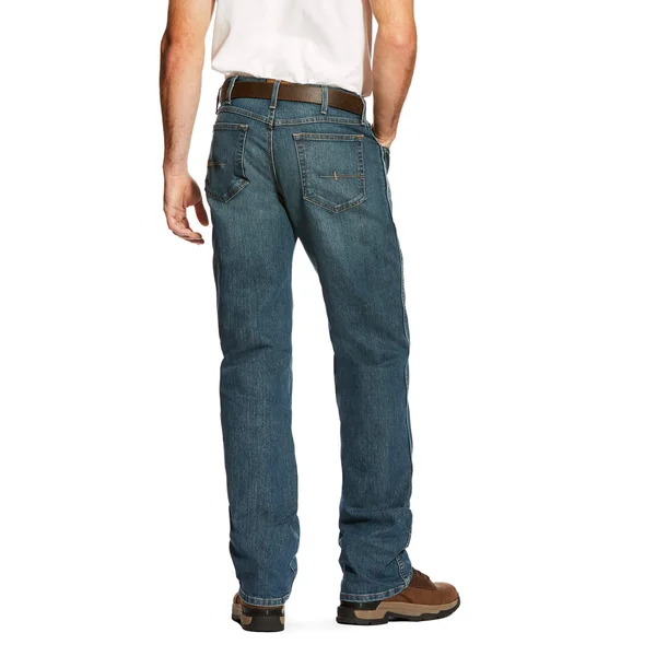 Ariat Men's Rebar M4 Low-Rise Boot-Cut Jeans - Carbine