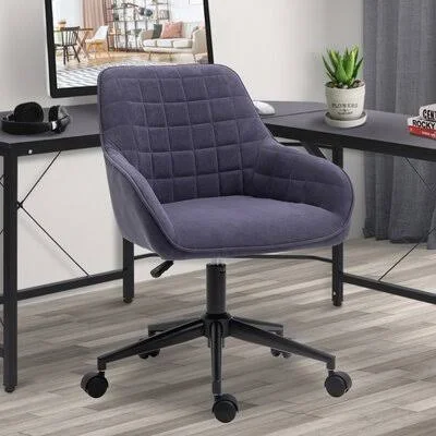 Heckstall Ergonomic Task Chair George Oliver Upholstery Color: Purple Gray