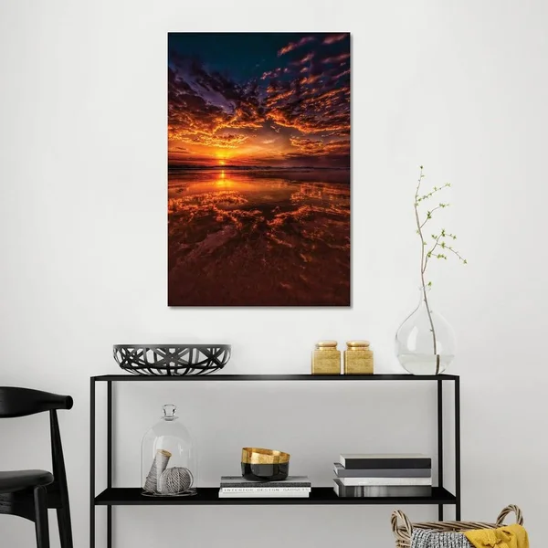 Ben Mulder Canvas Art Prints - Sunrise Delight ( scenic & landscapes > Sky > sunrises & Sunsets > Beach sunr