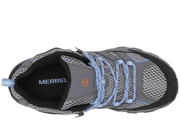 Merrell Kid's Moab 2 Mid Waterproof Boot, Size: 1, Grey/Periwinkle