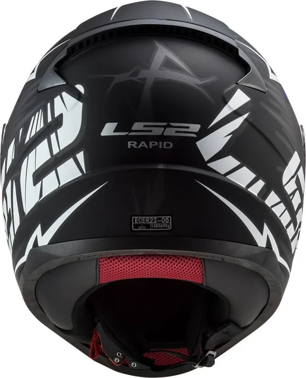 LS2 FF353 Rapid Cromo Helmet, black-red-blue, Size Xs