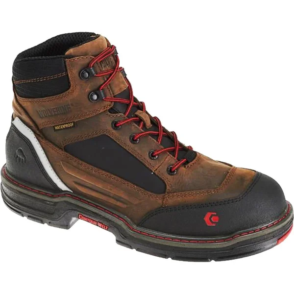 Wolverine Overman Composite Toe 6x22 8.5 Men's Brown