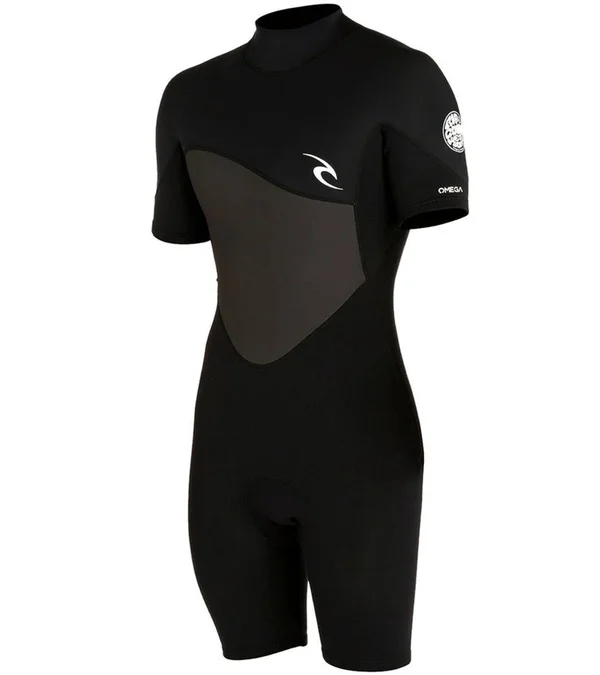Rip Curl Omega 1.5mm Short Sleeve Spring Suit - Black