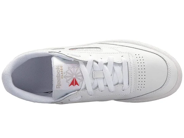 Reebok Club C 85 White/Grey/Gum Women's Shoes, Size: 6.5