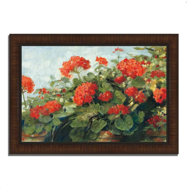 Geranium Wave by Carol RowanFramed Painting Print Framed Painting Prin