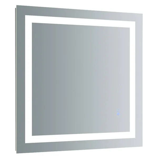 Fresca Santo 30x22 Wide x 30x22 Tall Bathroom Mirror with LED Lighting and Defogger