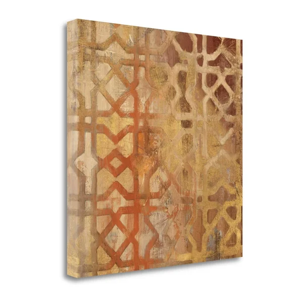 20x22 x 20x22 Gilded Trellis I by Albena Hristova Fine Art Giclee Print