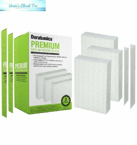 Durabasics Compatible HEPA Filter R, 3 Pack, Replacement for Honeywell Filter R