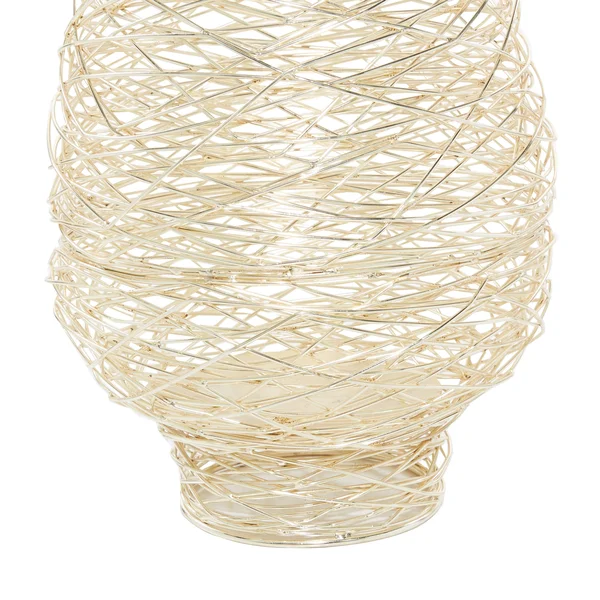 CosmoLiving by Cosmopolitan Gold Metal Candle Holder (Set of 2)