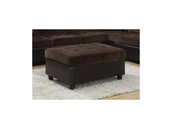 Coaster 505646 Mallory Chocolate Ottoman