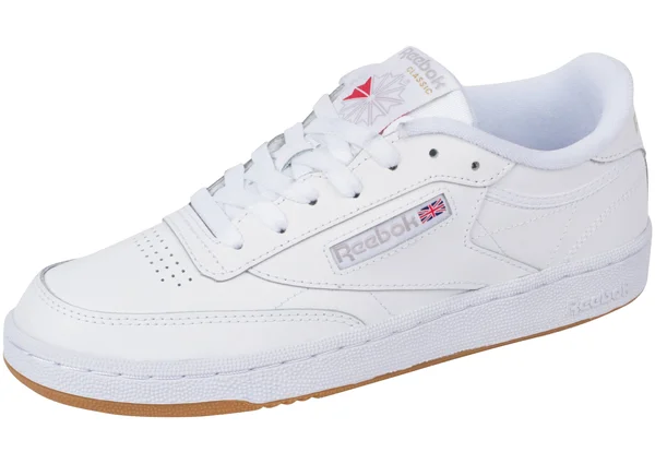 Reebok Club C 85 White/Grey/Gum Women's Shoes, Size: 6.5