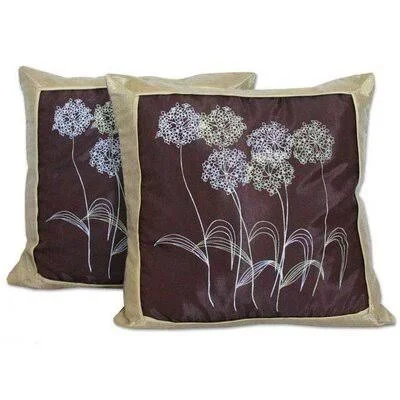 NOVICA Thanyarat Sananpanich Throw Pillow Cover