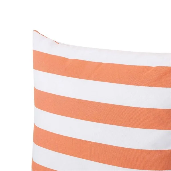 Noble House Coronado Orange Stripe Outdoor Throw Pillow (4-Pack)