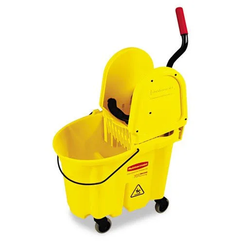 Rubbermaid Commercial WaveBrake 33.1L Bucket/Wringer Combinations - Yellow - One Utility Bucket Combo. ALVB00J9