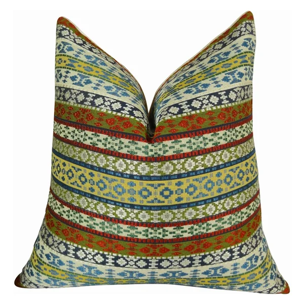 Plutus Fun Stripes Handmade Throw Pillow
