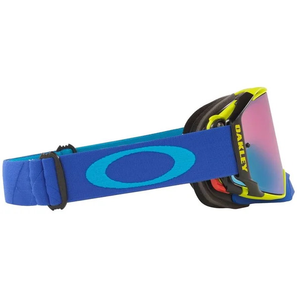 Oakley Airbrake MX Tuff Blocks Green Lens Blue