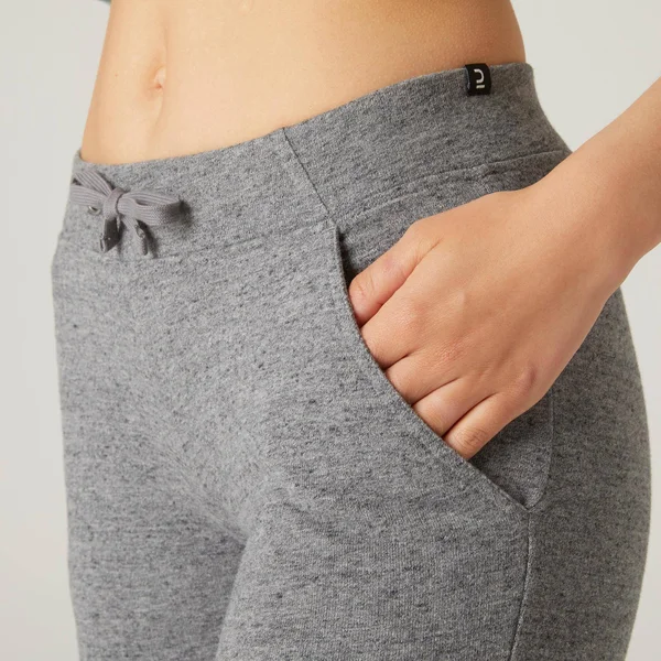 Nyamba Women's 500, Slim Jogging Pants in Gray, Size W26 L30