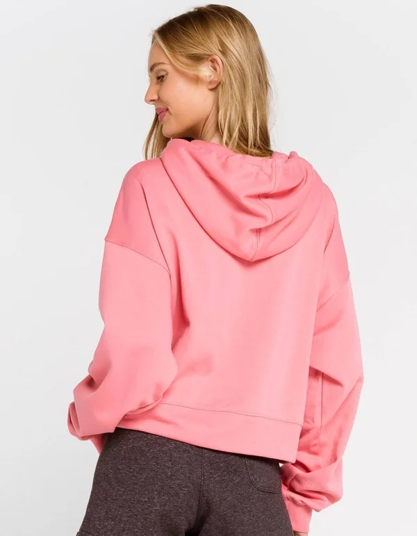 Adidas Women's Originals Adicolor Essentials Hoodie in Pink/Hazy Rose Size Large, Cotton/Polyester