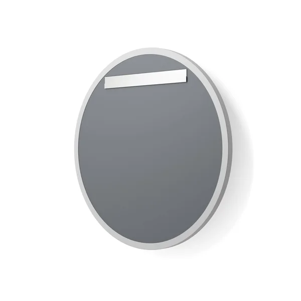 Silver 24x22 x 24x22 Metal Framed Round Mirror
