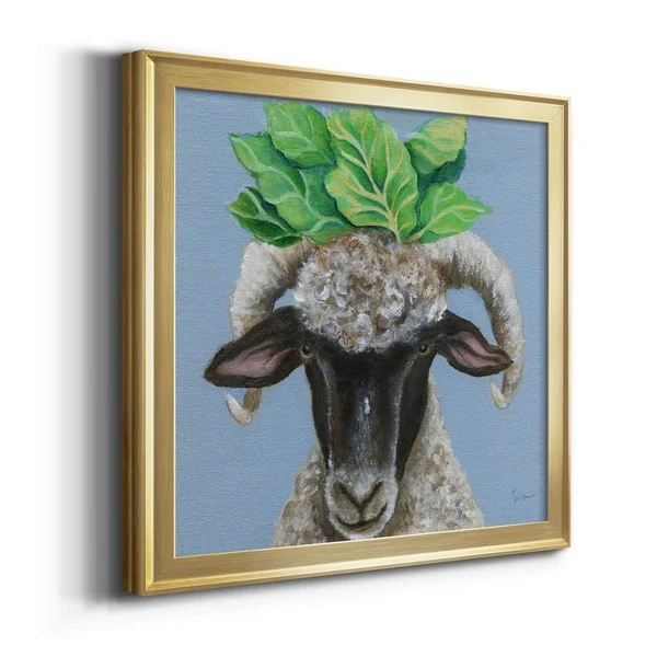 Touching The Sky I-Framed Canvas - Ready to Hang - Gold - 28x28