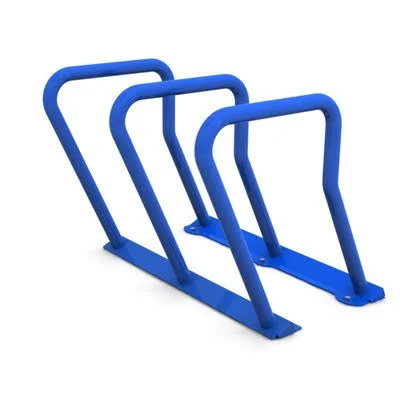 Frost Products 6 Bike Anchored Bike Rack - Blue