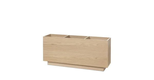 Light Oak Sofa Storage Console - Article Solae Modern Furniture