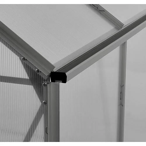 Ogrow 6& x 8& Clear Aluminum Walk-In Lawn and Garden Greenhouse