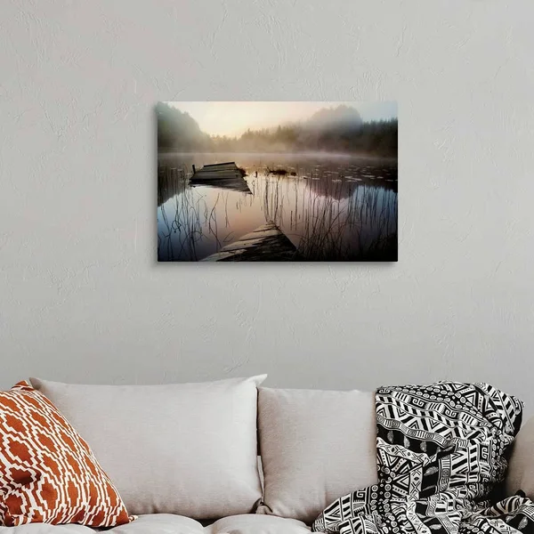 in The Misty Morning - Canvas Wall Art, 30x20, Great Big Canvas