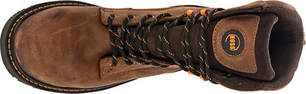 Hoss Boots Mens Carson Composite Toe EH Work S Casual Shoes Brown