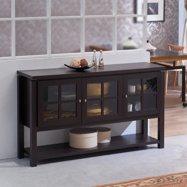 Furniture of America Wilbur Contemporary Buffet Table (White)