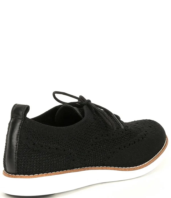 Cole Haan Women's Original Grand Wingtip Oxford Black Knit 7.5