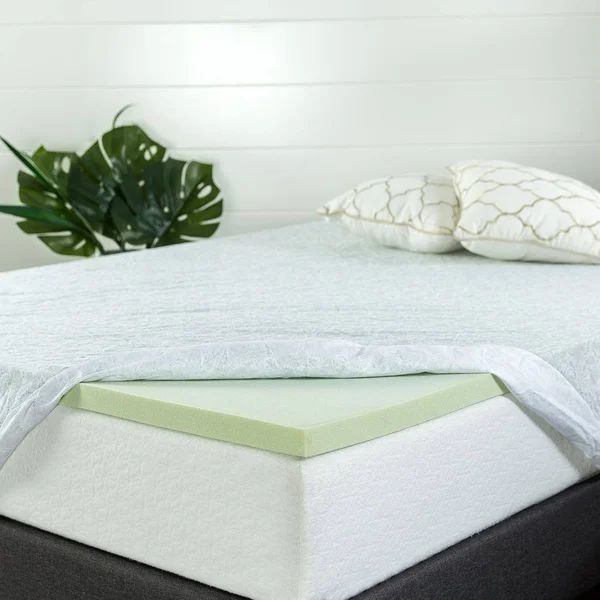 Zinus Green Tea 1.5 in. Full Memory Foam Mattress Topper